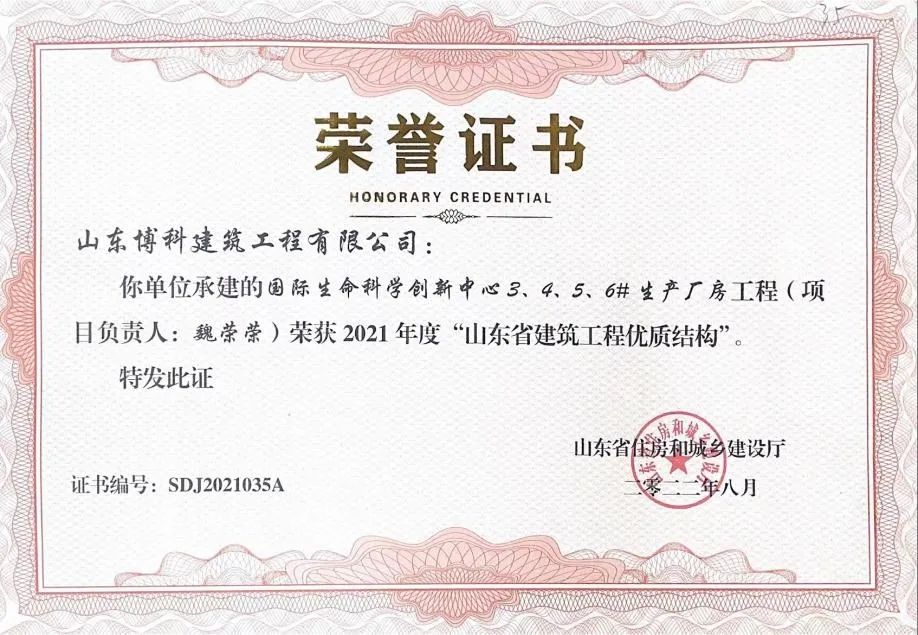 荣誉证书 荣誉证书